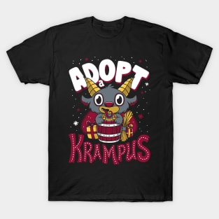 Adopt a Krampus - Creepy Cute Cartoon - Kawaii Holidays T-Shirt